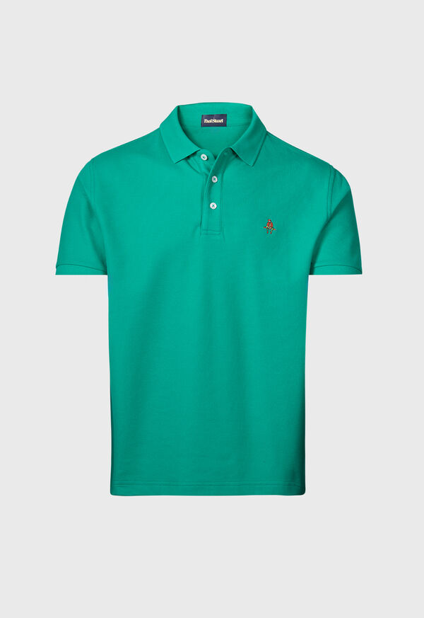 paul stuart Cotton Piqué Logo Polo
