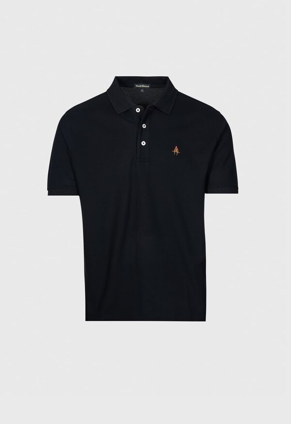 paul stuart Cotton Piqué Logo Polo