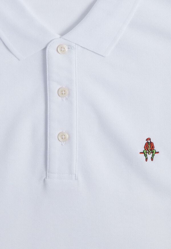 Paul Stuart Cotton Piqué Logo Polo