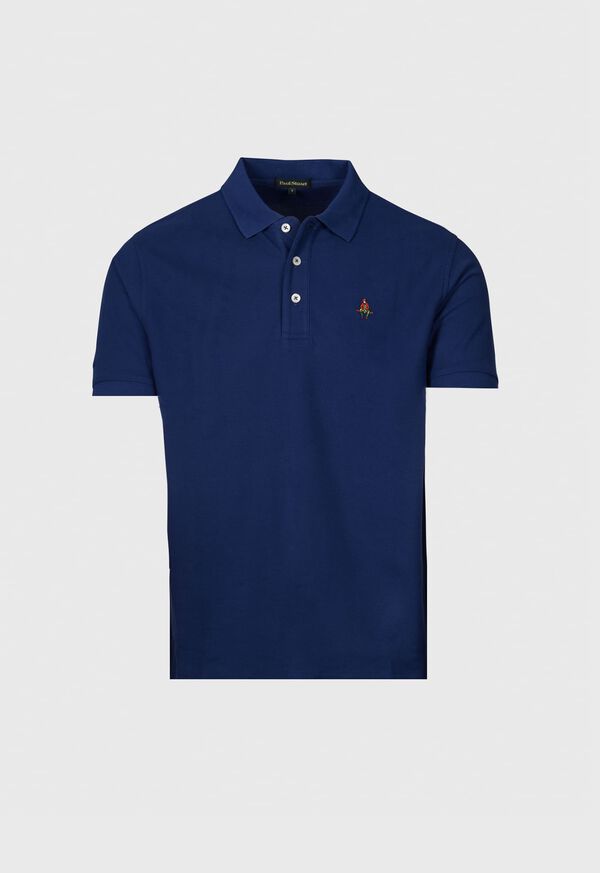 paul stuart Cotton Piqué Logo Polo