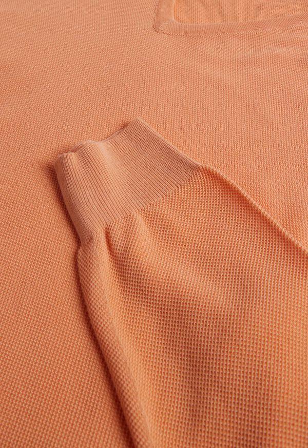 Paul Stuart Cotton Piqué V-Neck Sweater