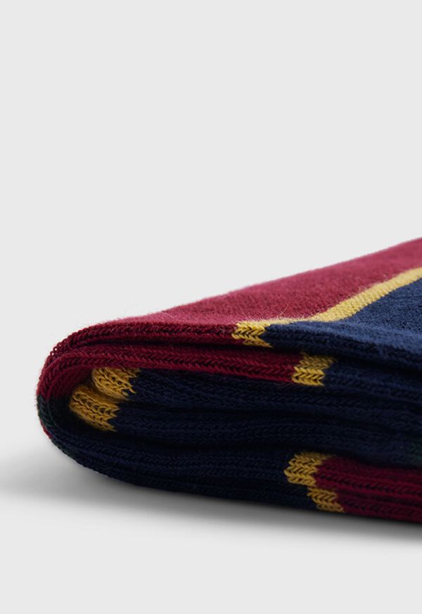 Paul Stuart Cotton Regimental Stripe Sock