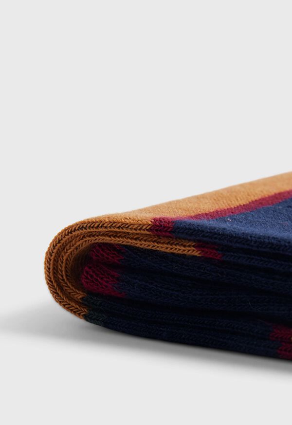 Paul Stuart Cotton Regimental Stripe Sock