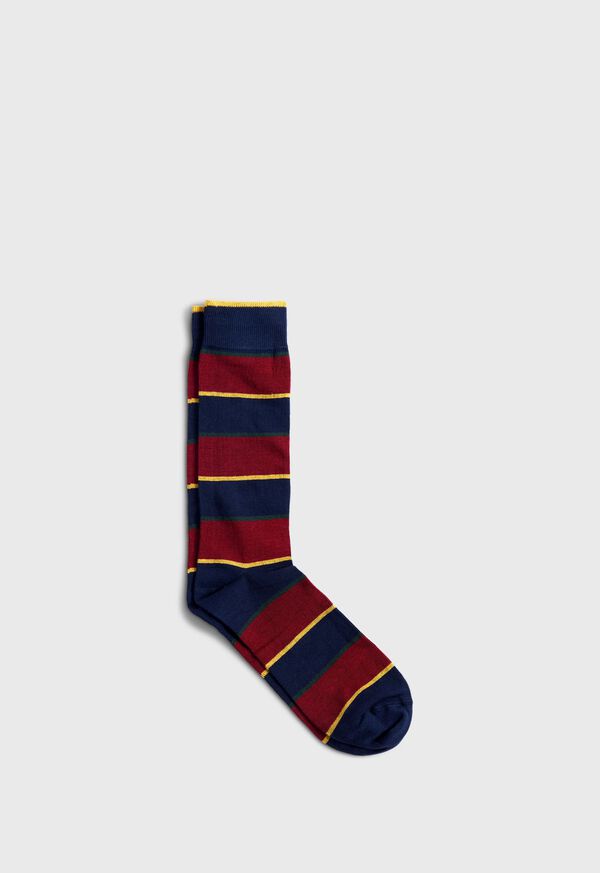 paul stuart Cotton Regimental Stripe Sock