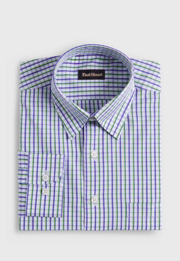 paul stuart Cotton Tattersall Sport Shirt