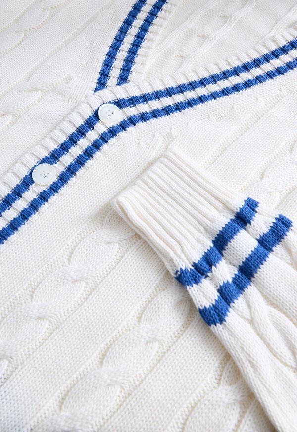 Paul Stuart Cotton Tennis Cardigan