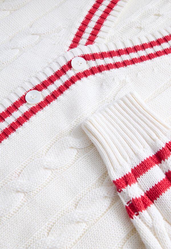 Paul Stuart Cotton Tennis Cardigan