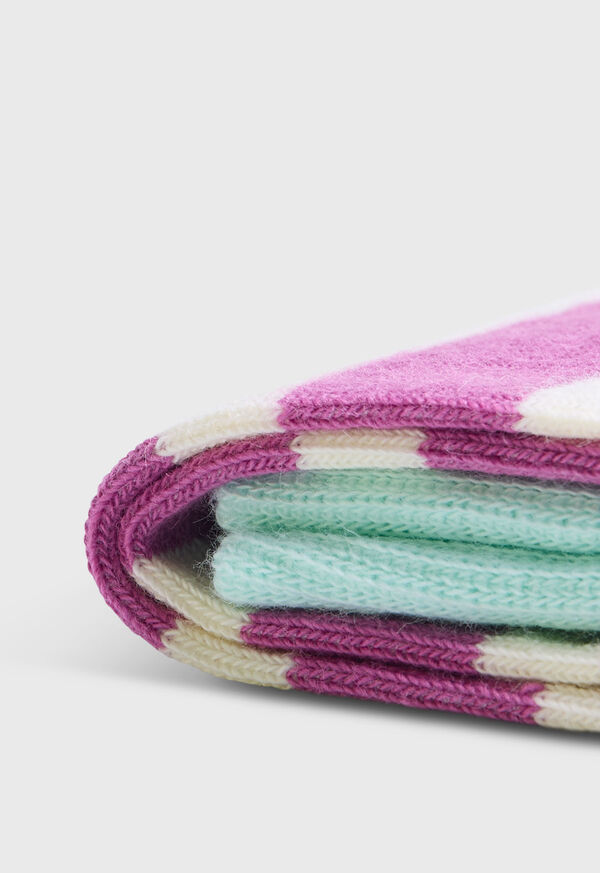 Paul Stuart Cotton Two Color Stripe Sock