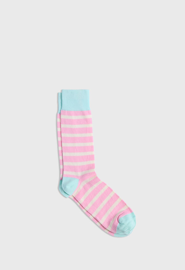 paul stuart Cotton Two Color Stripe Sock