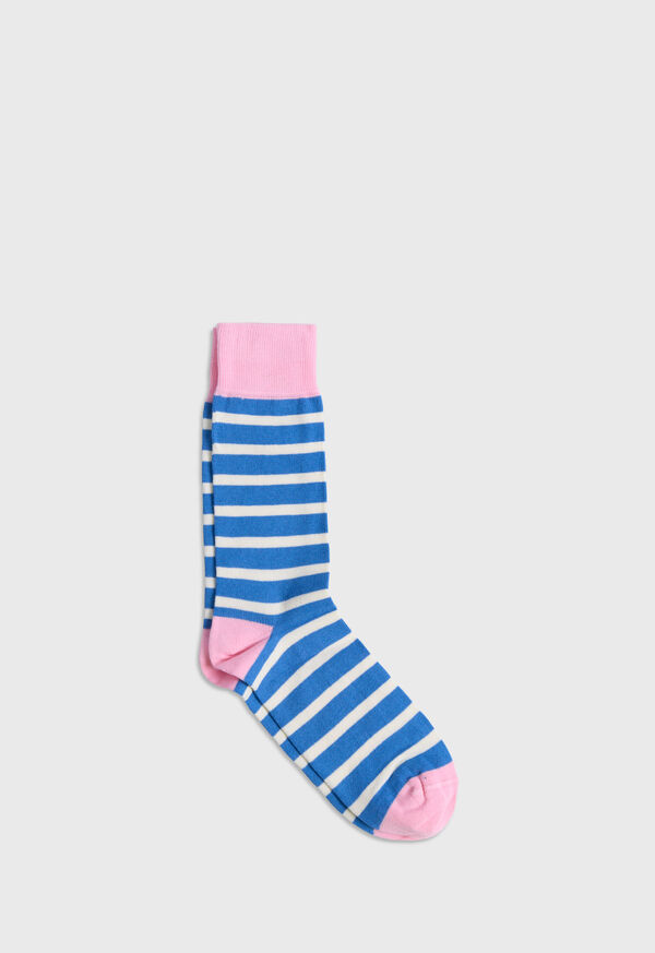 paul stuart Cotton Two Color Stripe Sock