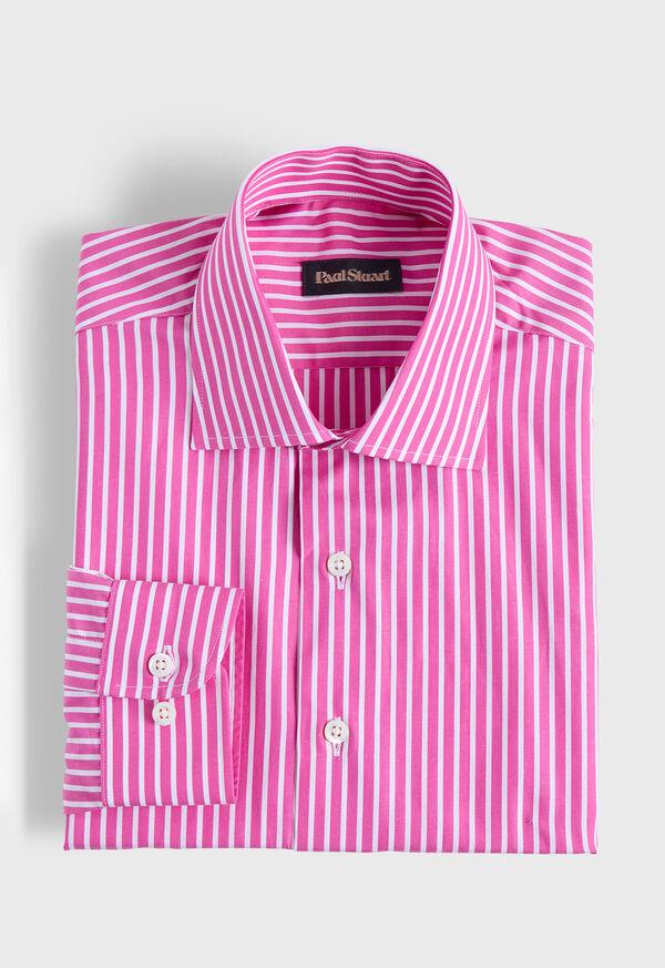 paul stuart Cotton Vertical Stripe Sport Shirt