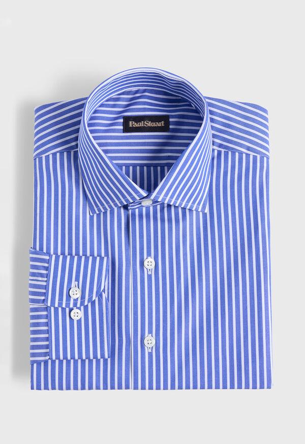 paul stuart Cotton Vertical Stripe Sport Shirt