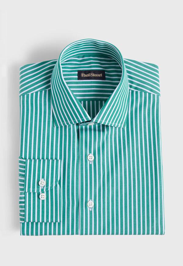 paul stuart Cotton Vertical Stripe Sport Shirt