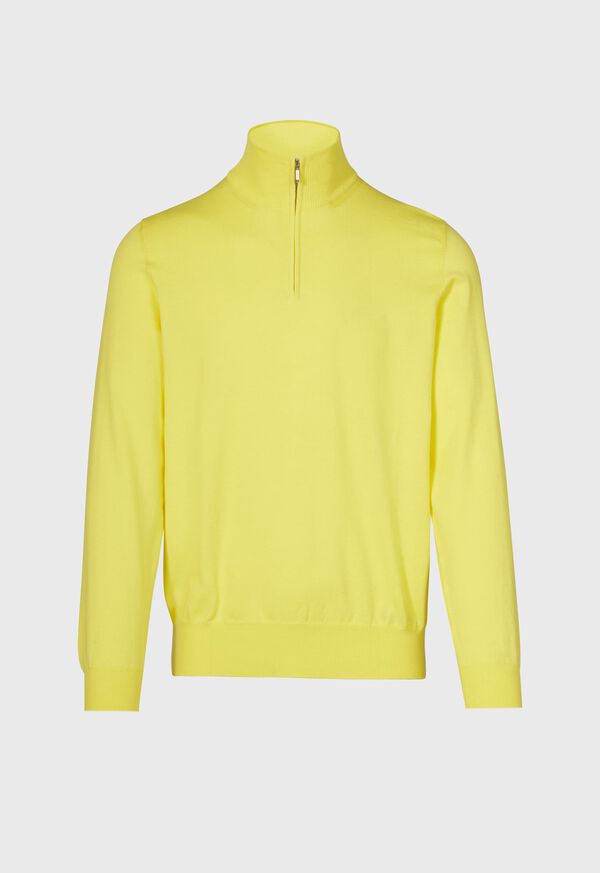 paul stuart Cotton Zipneck Pullover