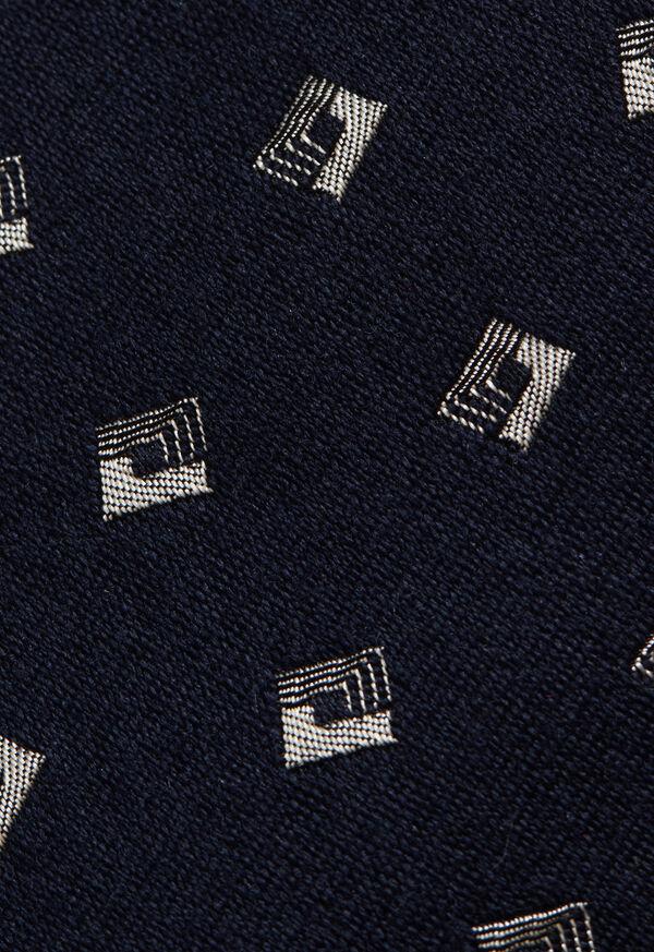 Paul Stuart Deco Square Woven Silk Tie