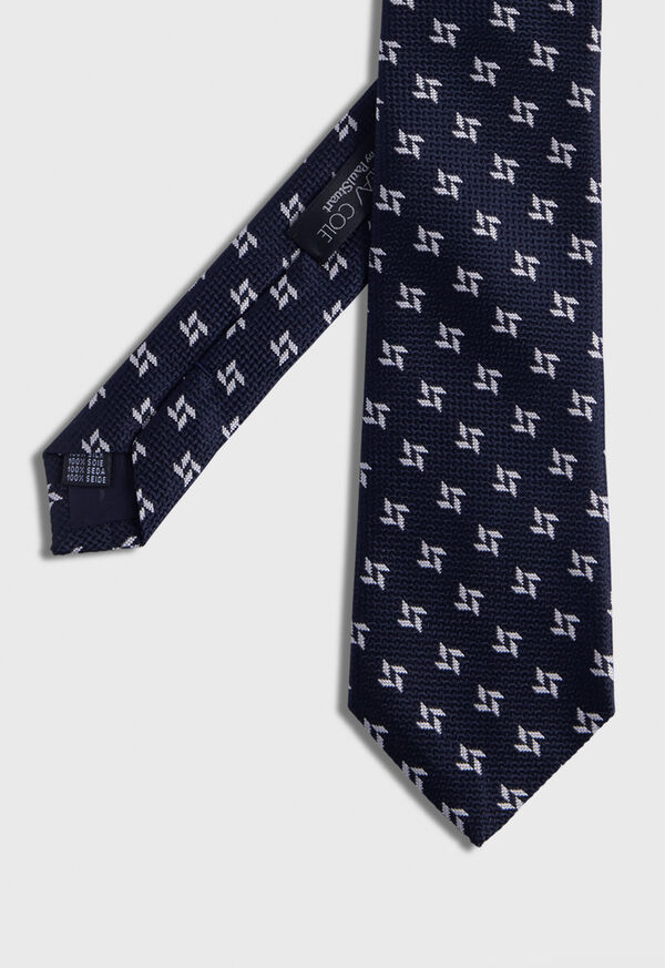 paul stuart Deco Woven Silk Tie