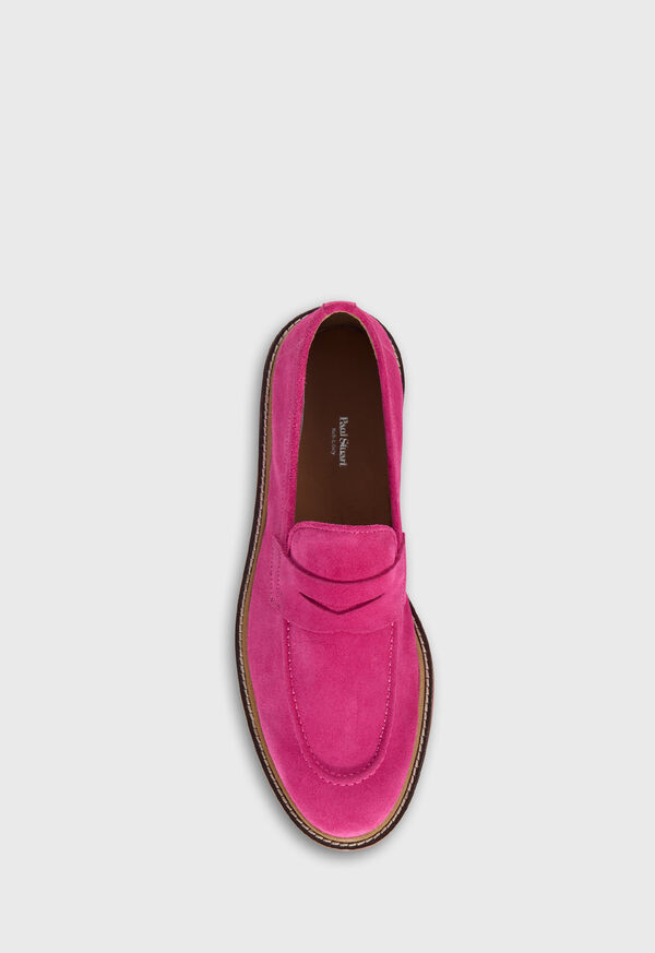 Paul Stuart Delfino Nubuck Penny Loafer