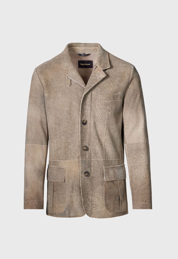 paul stuart Distressed Suede Jacket