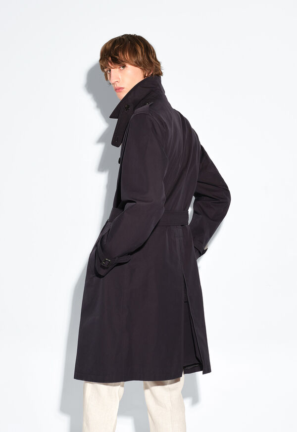 Paul Stuart Double Breasted Cotton Trench Coat