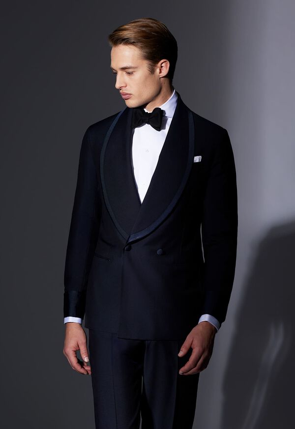 Paul Stuart Double Breasted Shawl Lapel Tuxedo