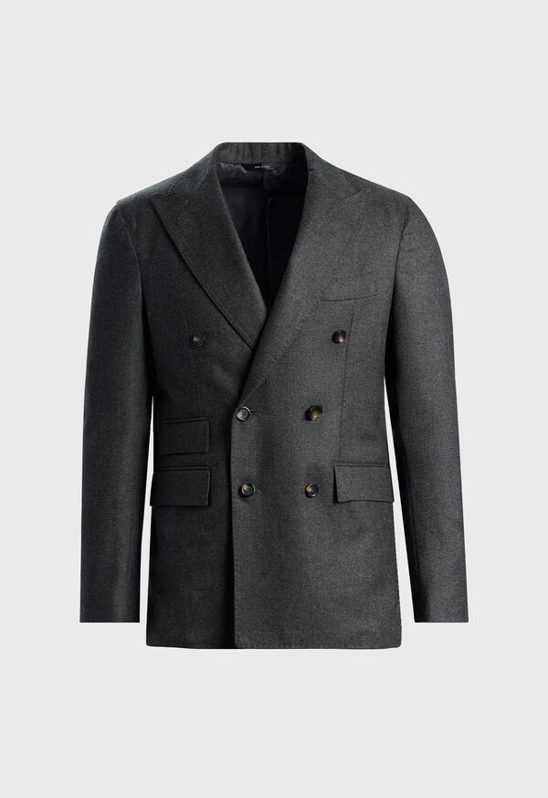 Paul Stuart Double Breasted Wool Houndstooth Suit