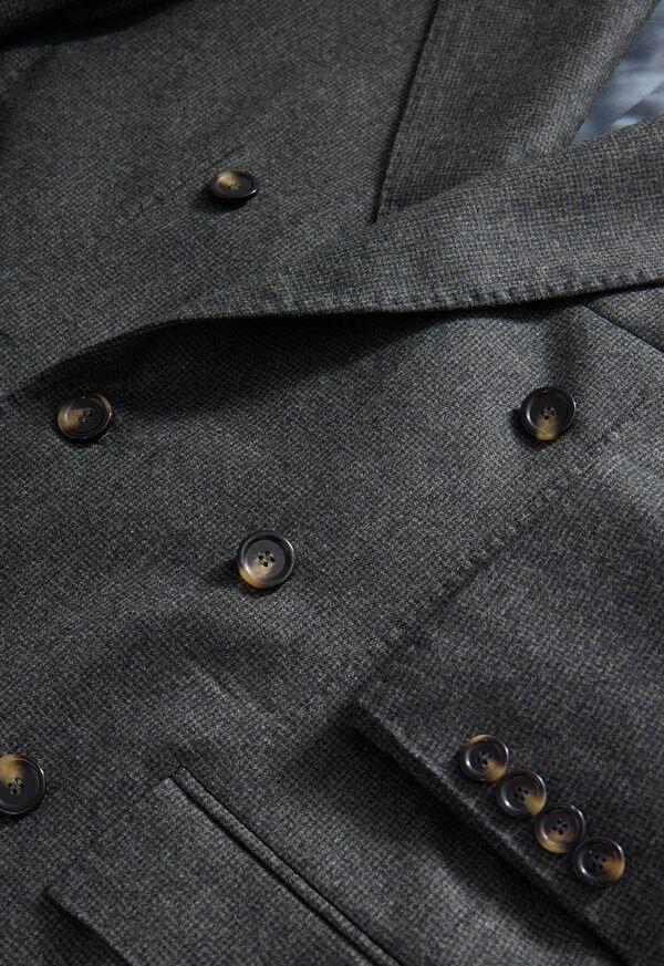 Paul Stuart Double Breasted Wool Houndstooth Suit