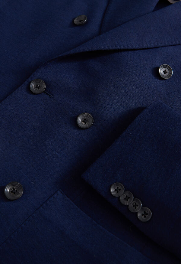 Paul Stuart Double Breasted Wool Knit Blazer