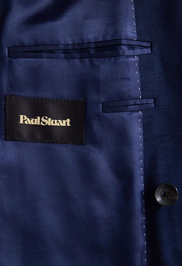 Paul Stuart Double Breasted Wool Knit Blazer