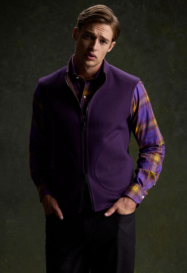 Paul Stuart Double Faced Cashmere Reversible Vest