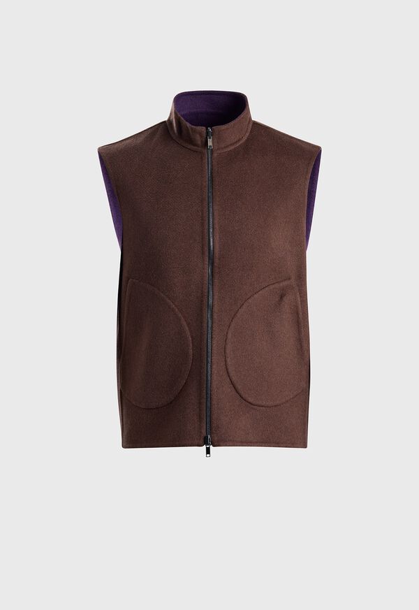 paul stuart Double Faced Cashmere Reversible Vest