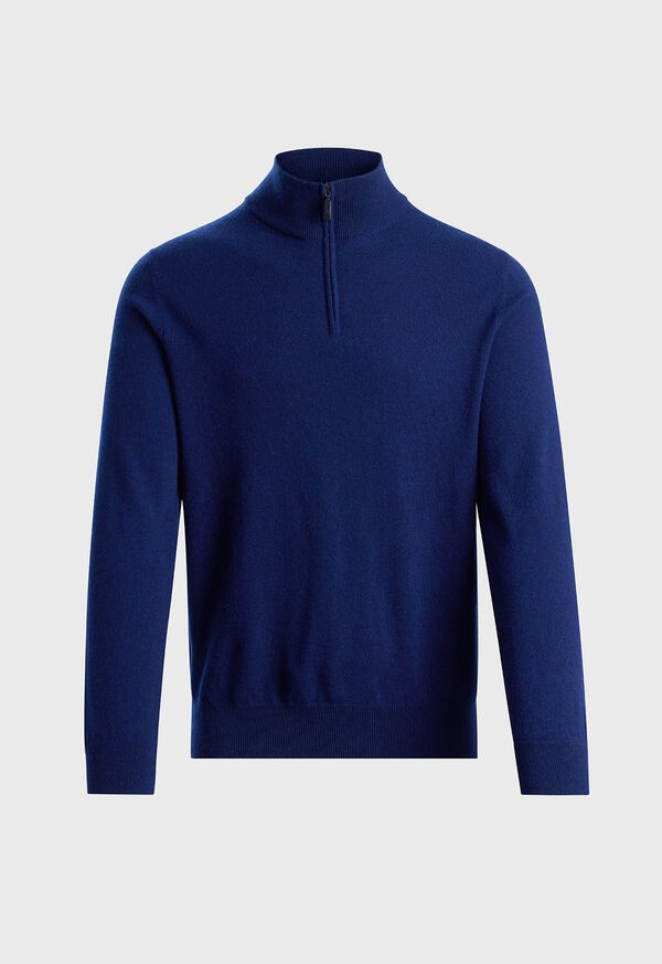 paul stuart Essential Cashmere Quarter Zip Sweater
