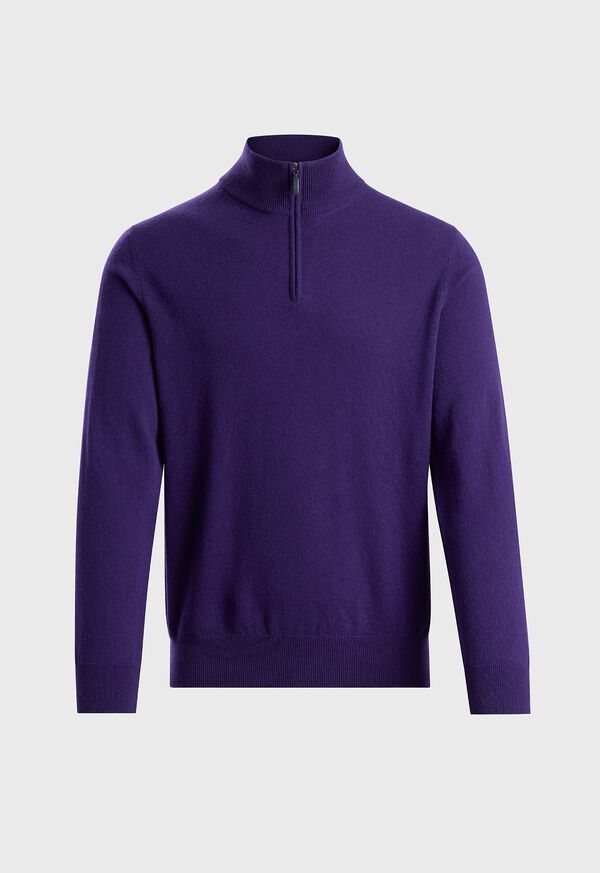 paul stuart Essential Cashmere Quarter Zip Sweater