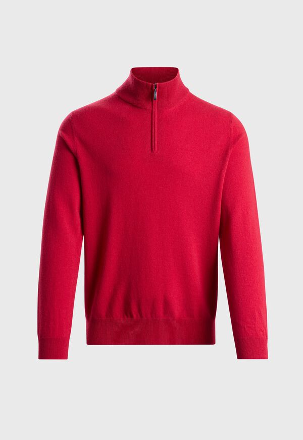 paul stuart Essential Cashmere Quarter Zip Sweater