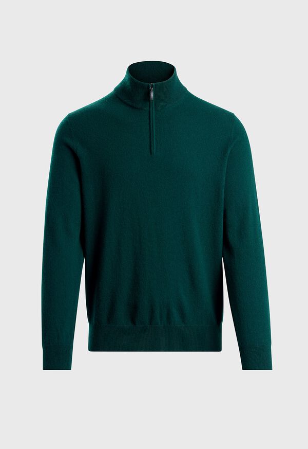 paul stuart Essential Cashmere Quarter Zip Sweater
