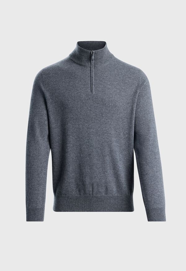 paul stuart Essential Cashmere Quarter Zip Sweater