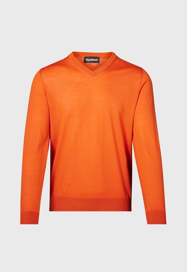 paul stuart Essential Merino Wool V-neck Sweater