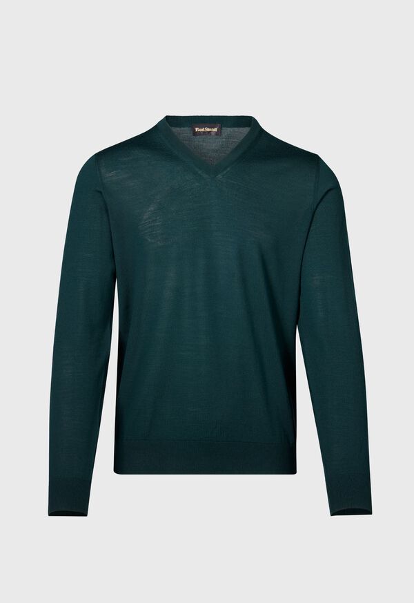 paul stuart Essential Merino Wool V-neck Sweater
