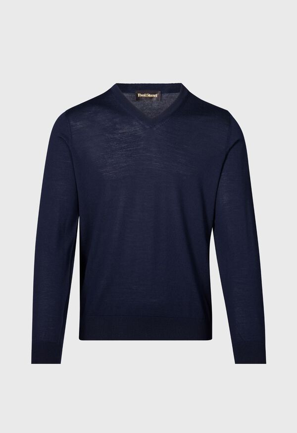 paul stuart Essential Merino Wool V-neck Sweater