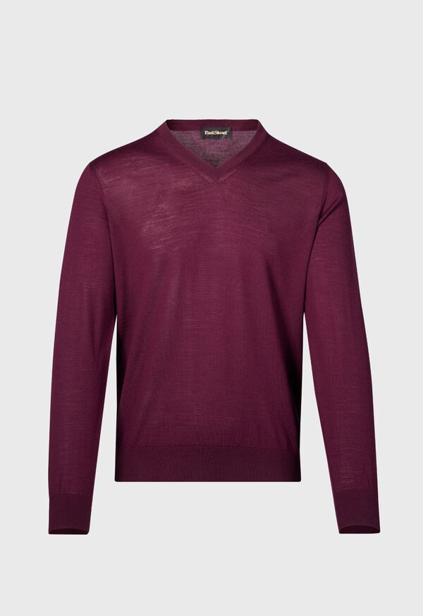 paul stuart Essential Merino Wool V-neck Sweater