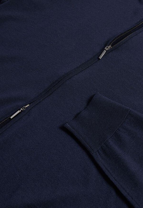 Paul Stuart Essential Merino Wool Zip Cardigan