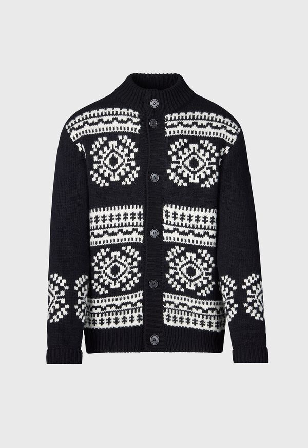 paul stuart Fair Isle Cardigan