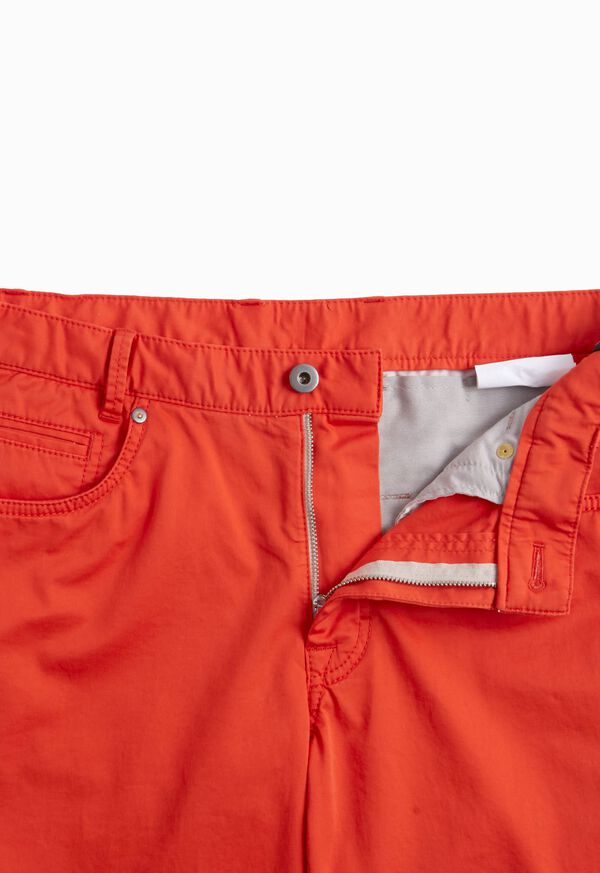 Paul Stuart Five Pocket Satin Finish Cotton Pant