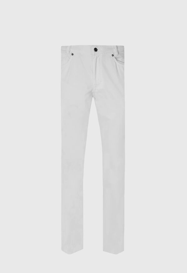 paul stuart Five Pocket Satin Finish Cotton Pant