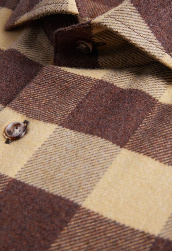 Paul Stuart Flannel Buffalo Check Sport Shirt