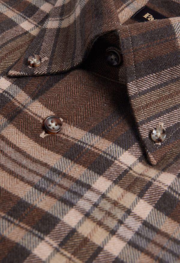 Paul Stuart Flannel Plaid Sport Shirt