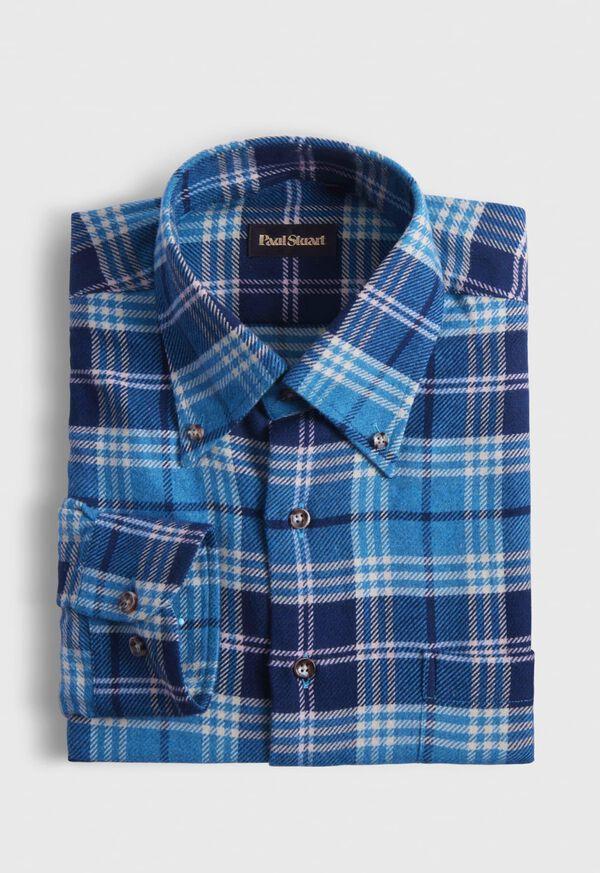 paul stuart Flannel Plaid Sport Shirt