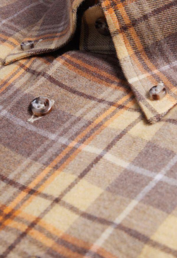 Paul Stuart Flannel Plaid Sport Shirt