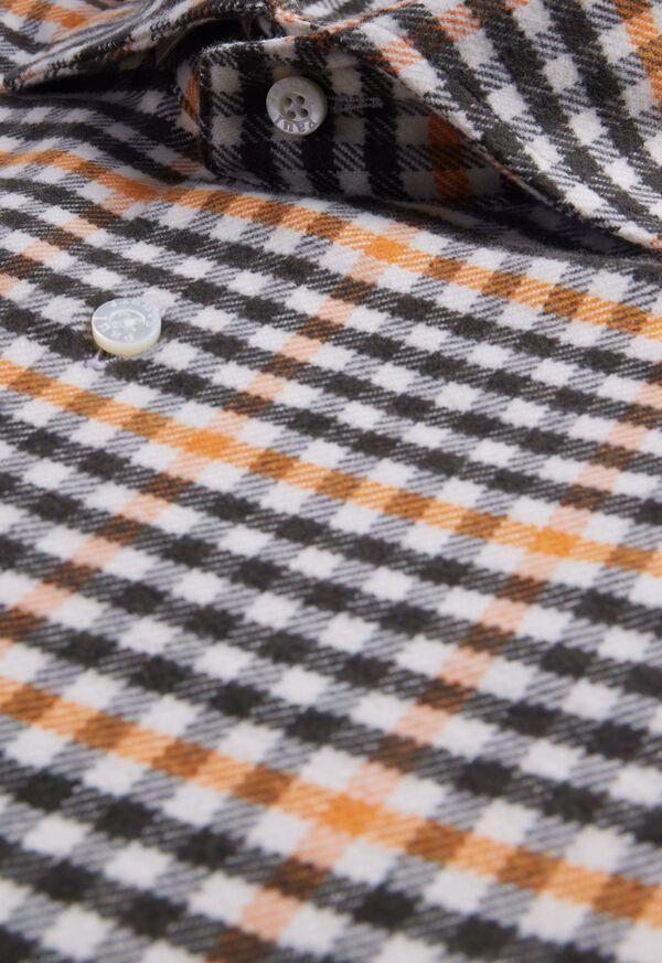 Paul Stuart Flannel Small Plaid Sport Shirt