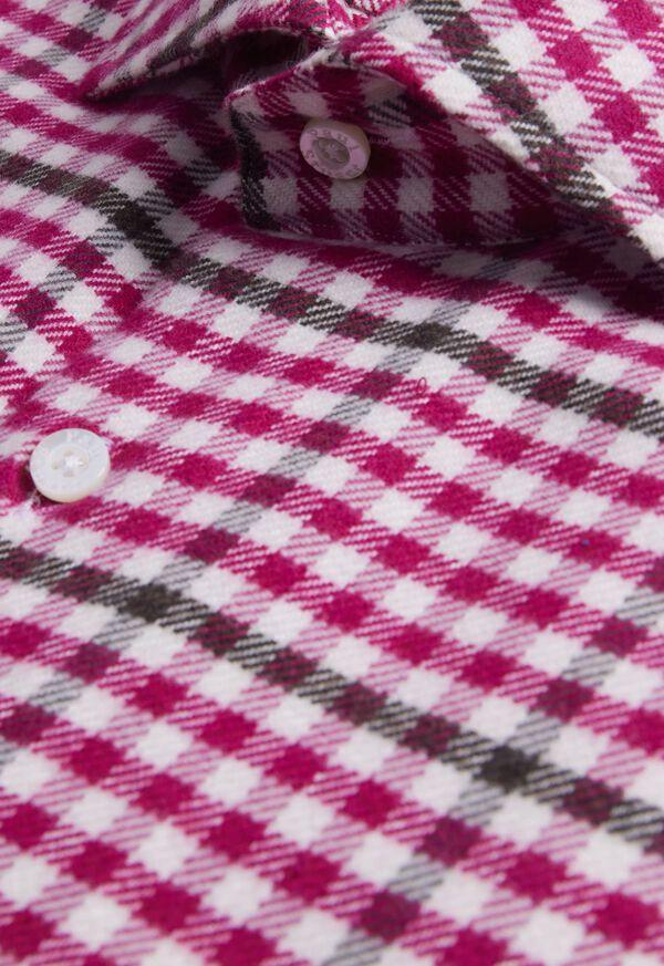 Paul Stuart Flannel Small Plaid Sport Shirt