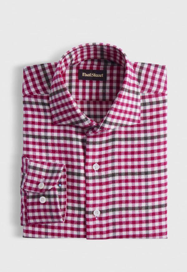 paul stuart Flannel Small Plaid Sport Shirt